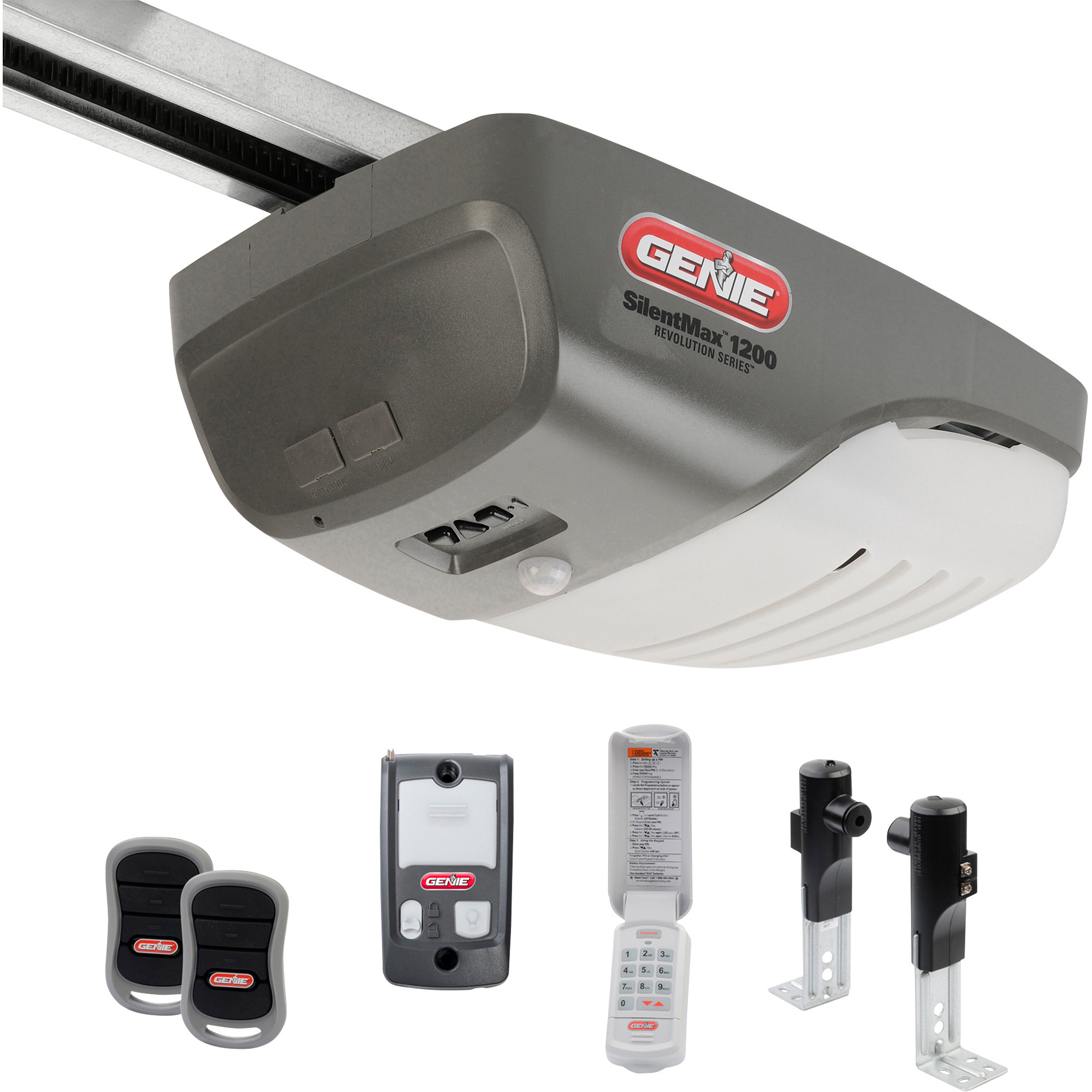 Genie Silent/Max 1200 Garage Door Opener System, 3/4 HPc Power Plus, 140V DC Motor, Model# 4042-TKH